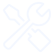 White line icon representing decorative garage door hardware.