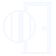 White line icon representing gaps between garage door panels.
