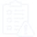 White line icon representing HOA compliance issues with a garage door.