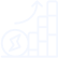 White line icon representing increased energy costs from a poorly insulated garage door.
