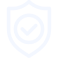 White line icon representing missing garage door safety features.