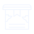 White line icon representing garage door panel damage.