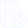 White line icon representing garage door performance requirements.