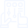 White line icon representing garage door remote or keypad problems.