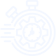 White line icon representing slow or hesitant garage door operation.