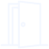 White line icon representing a garage door that feels extremely heavy to lift.