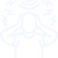 White line icon representing a garage door making new or louder noises.