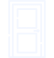 White line icon representing grinding noises from a garage door.