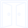 White line icon representing excessive vibration during garage door operation.