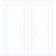 White line icon representing a garage door failing to complete open or close cycles.