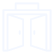 White line icon representing grinding or straining sounds from a garage door.
