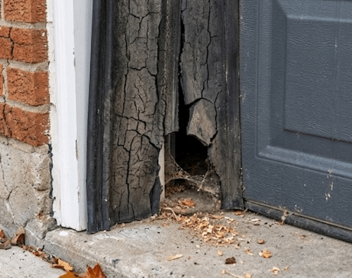 Garage door weatherstripping
