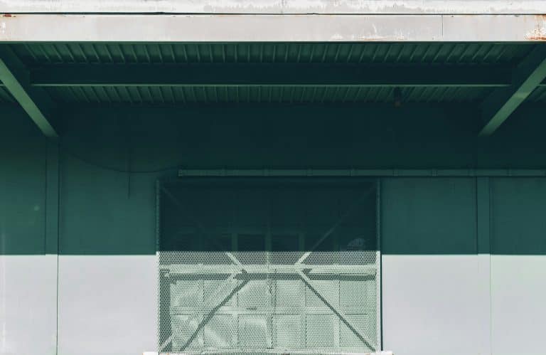 White and black commercial building